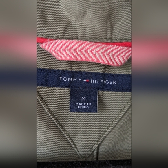 TOMMY HILFIGER Olive Green Khaki Utility Jacket, Size M, Lots of pocket room! - Picture 5 of 10